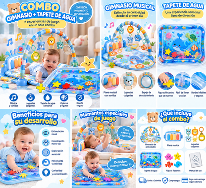 COMBO GIMNASIO + TAPETE DE AGUA