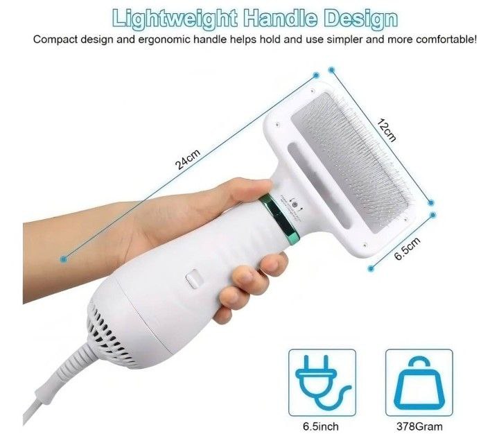 PetGroom Pro™ | Cepillo Secador 2 en 1 para Perros y Gatos